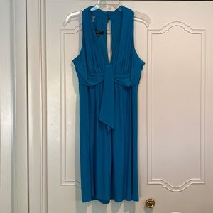 Nine West sleeveless teal dress